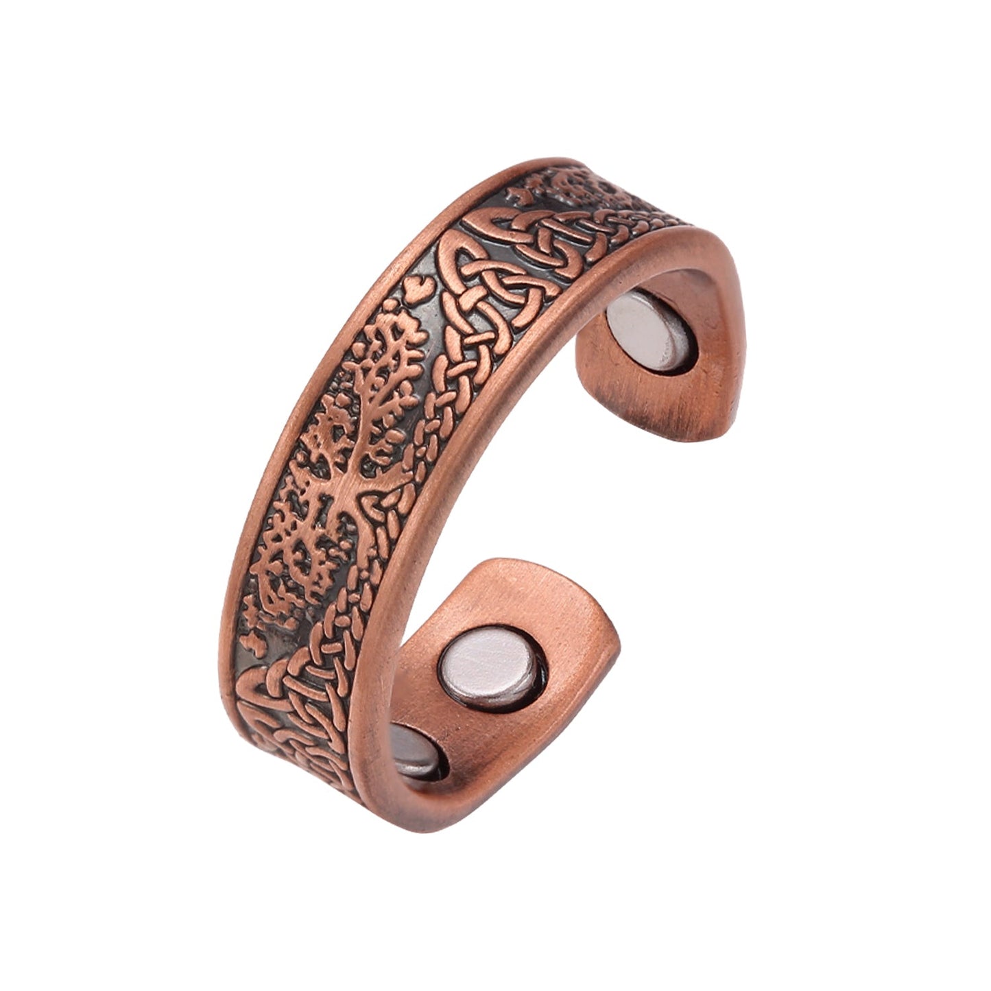 Anello Magnetico Donna in Rame Albero della Vita
