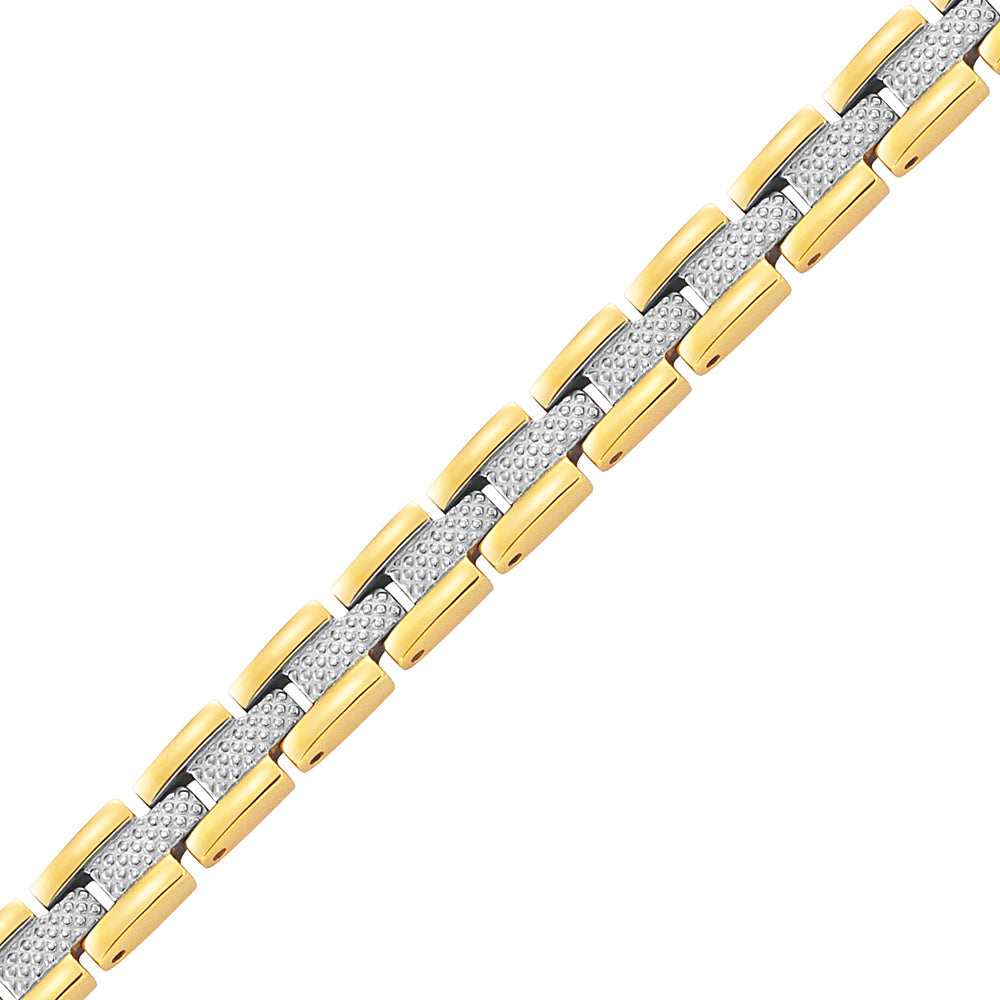 Bracciale Magnetico Donna - Bicolore Oro