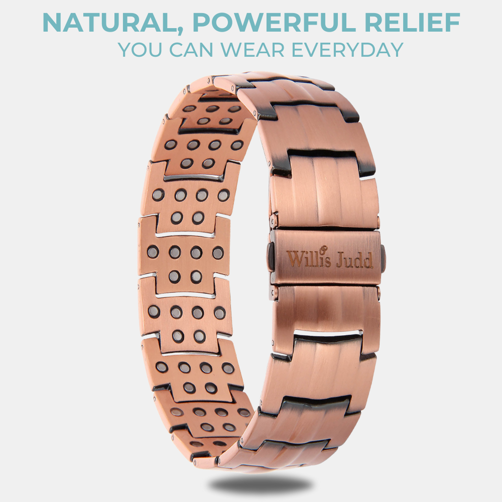 Il Bracciale Magnetico in Rame Più Potente da Uomo - Nuovo Design