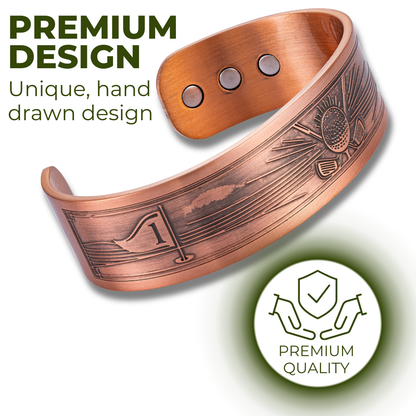 Bracciale Rigido Uomo in Rame Willis Judd Golf Stile 2