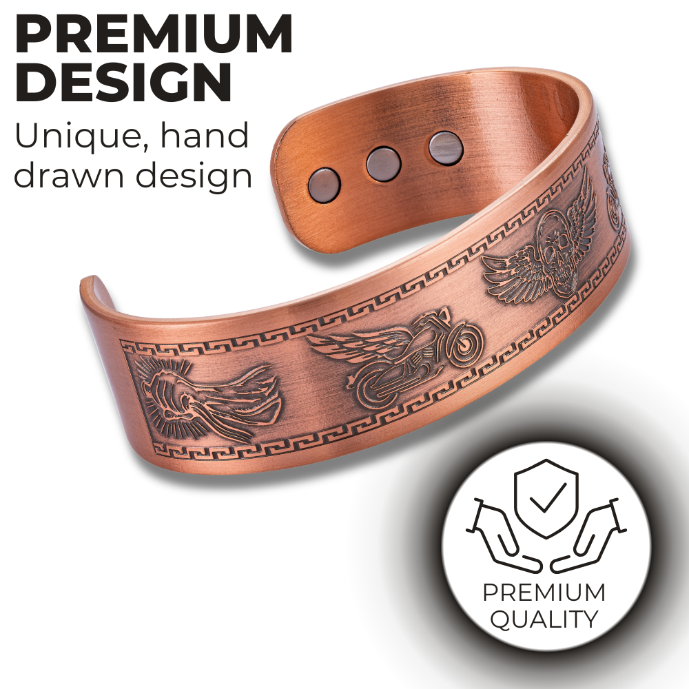 Bracciale Rigido Uomo in Rame Willis Judd Biker