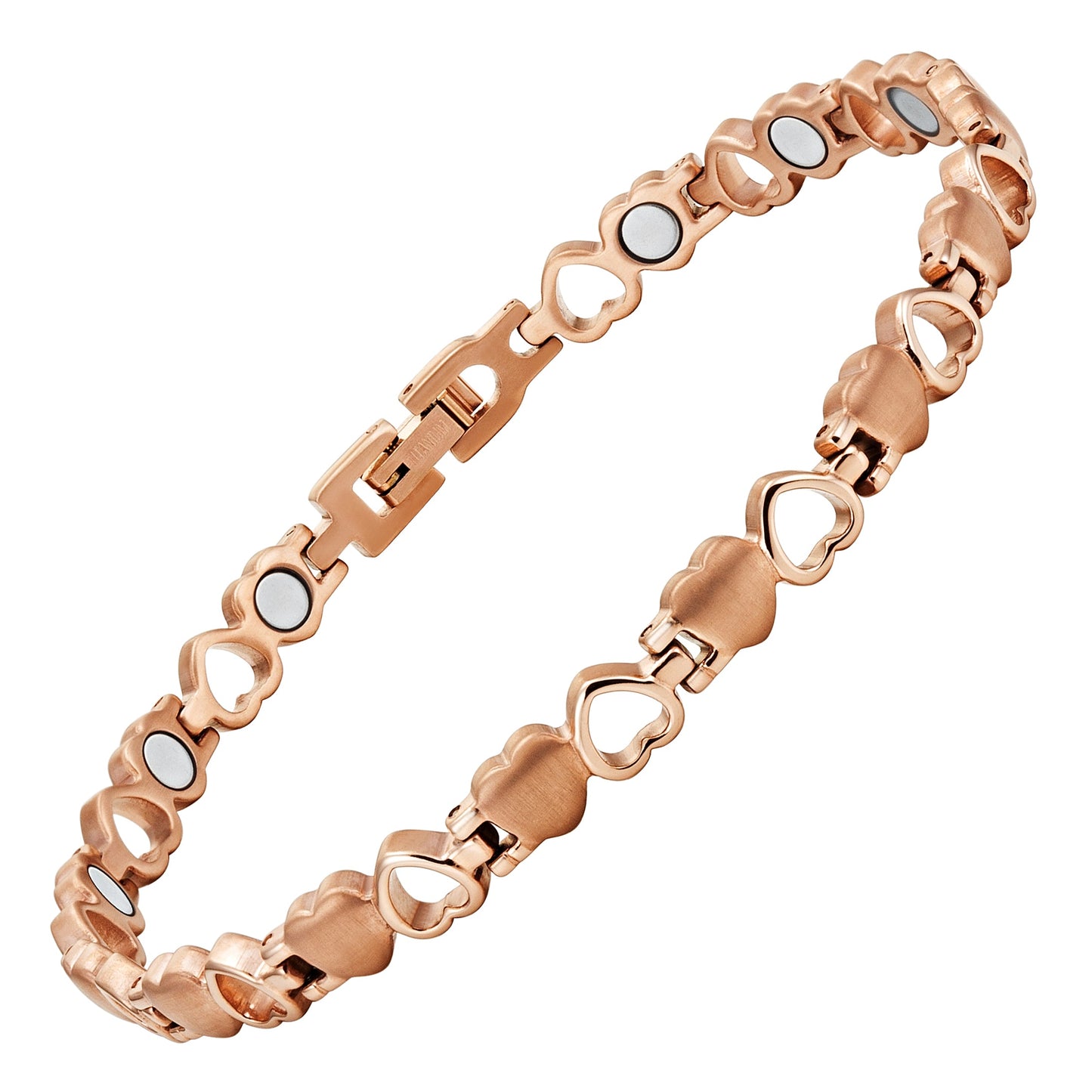 Cavigliera Magnetica Donna - Cuore Oro Rosa