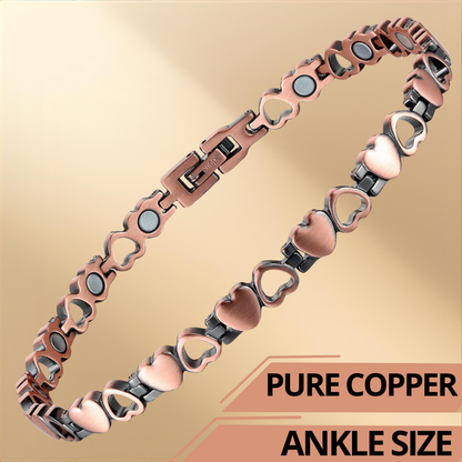 Cavigliera Magnetica Donna in Rame Naturale