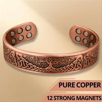Bracciale Rigido in Rame Willis Judd Albero della Vita