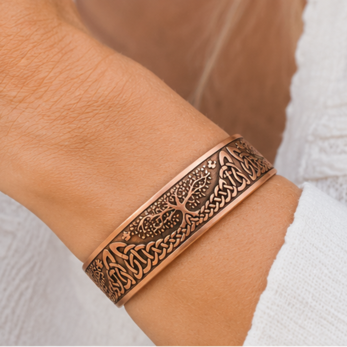 Bracciale Rigido in Rame Willis Judd Albero della Vita