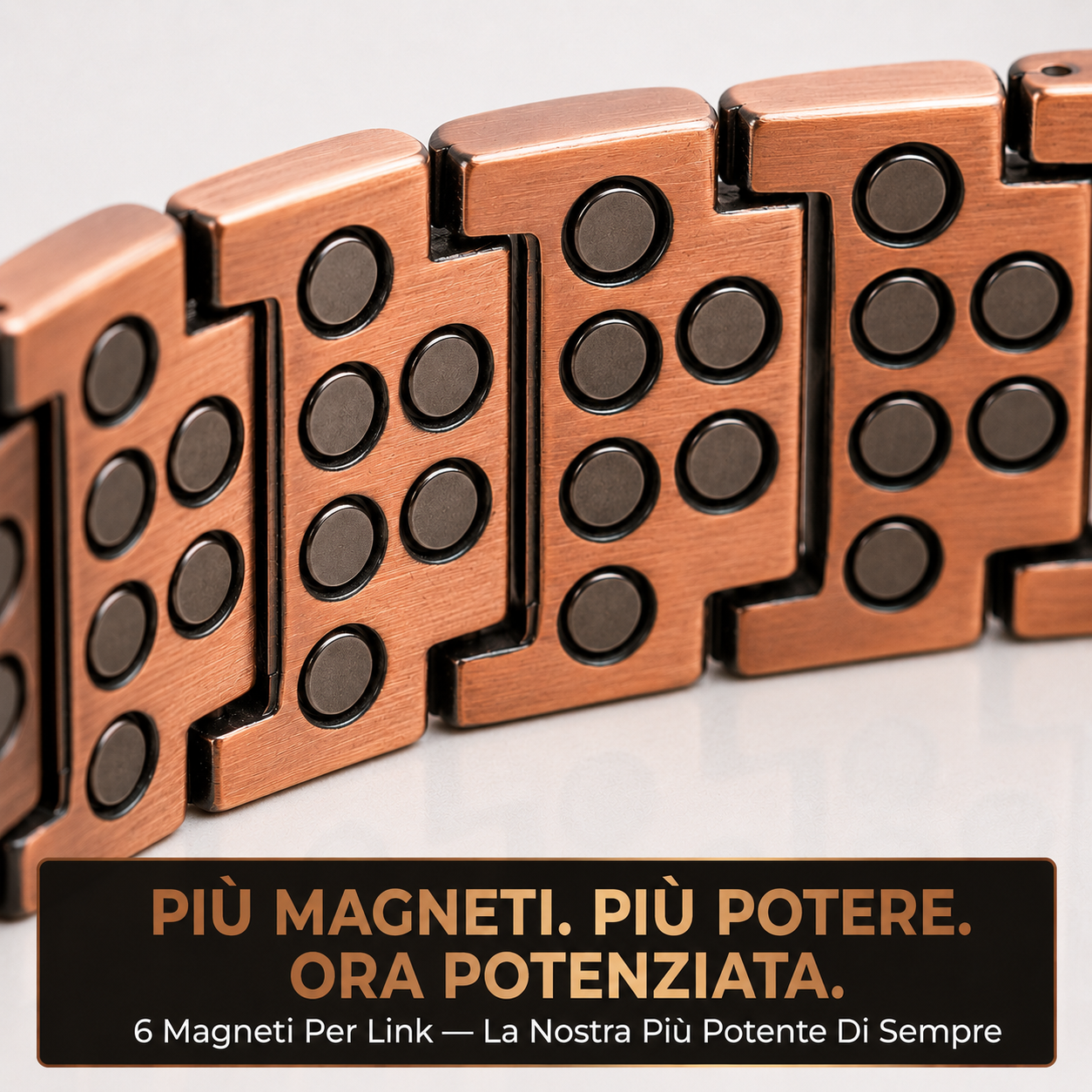 Bracciale Magnetico Uomo in Rame TRIPLA Potenza