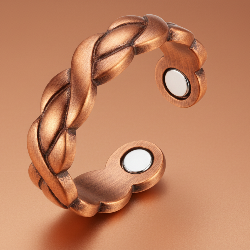 Anello Magnetico Donna in Rame Regolabile