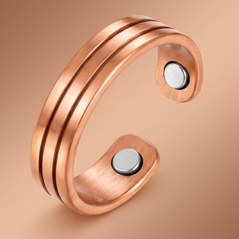 Anello Magnetico Uomo in Rame Regolabile
