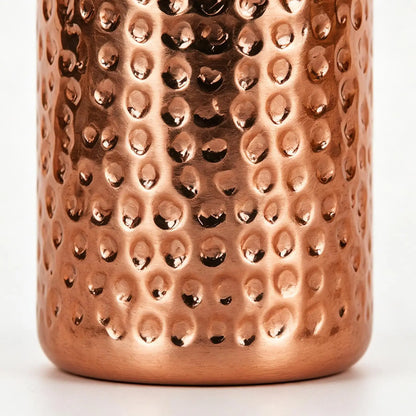 Garrafa de Cobre 800ml à Prova de Vazamento, Garrafa de Água de Cobre Isolada Portátil, Copo Antivazamento para Academia, Camping, Viagens, Hidratação e Trabalho