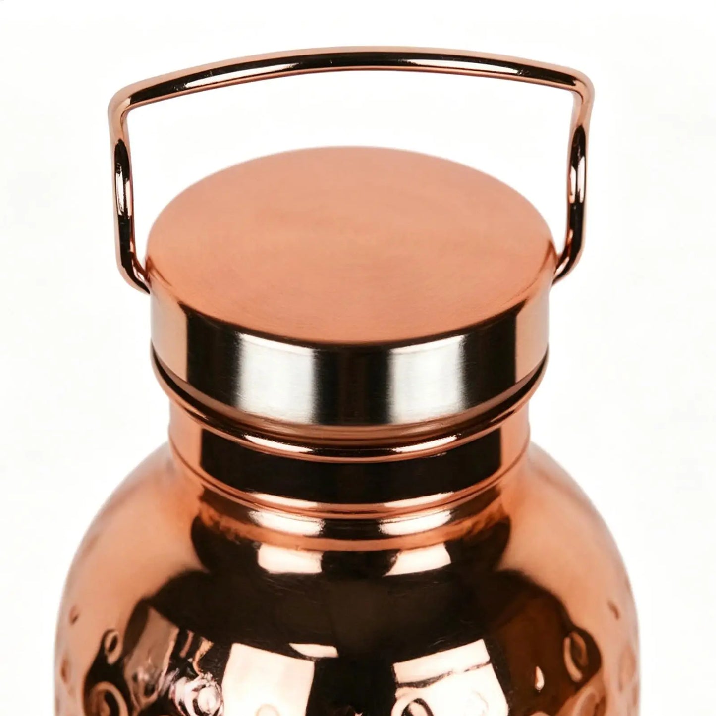 Garrafa de Cobre 800ml à Prova de Vazamento, Garrafa de Água de Cobre Isolada Portátil, Copo Antivazamento para Academia, Camping, Viagens, Hidratação e Trabalho