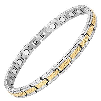 Cavigliera Magnetica Donna - Bicolore Oro