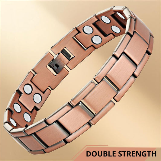 Bracciale Magnetico Uomo in Rame a Doppia Potenza