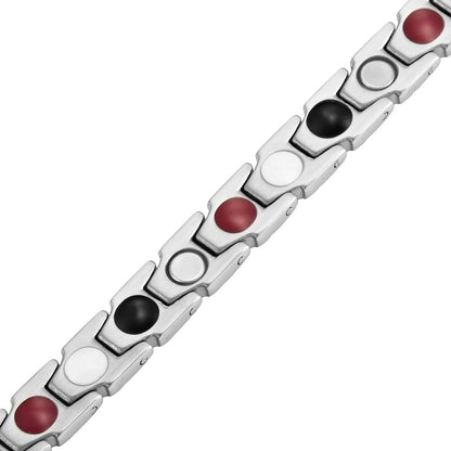 Bracciale Magnetico Donna Quattro Elementi Bicolore Oro