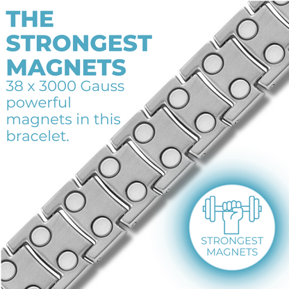 Bracciale Magnetico Uomo a Doppia Fila