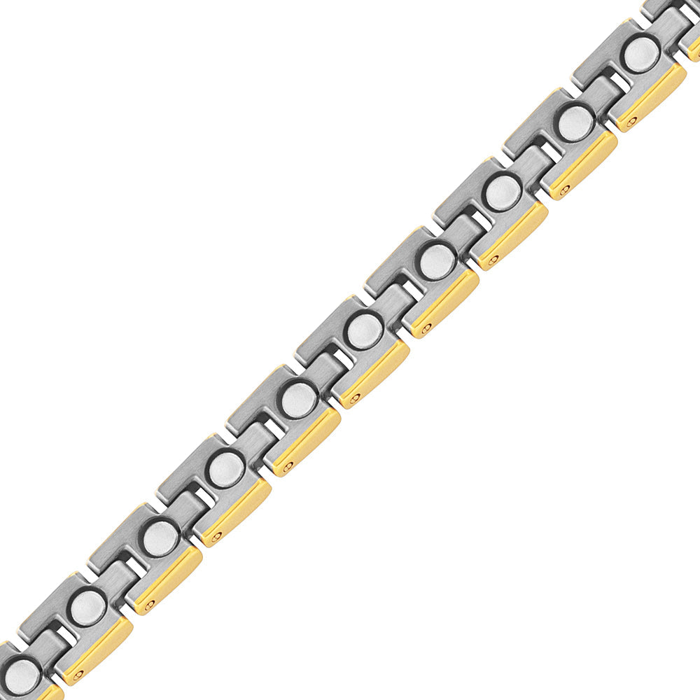 Bracciale Magnetico Donna in Titanio Bicolore