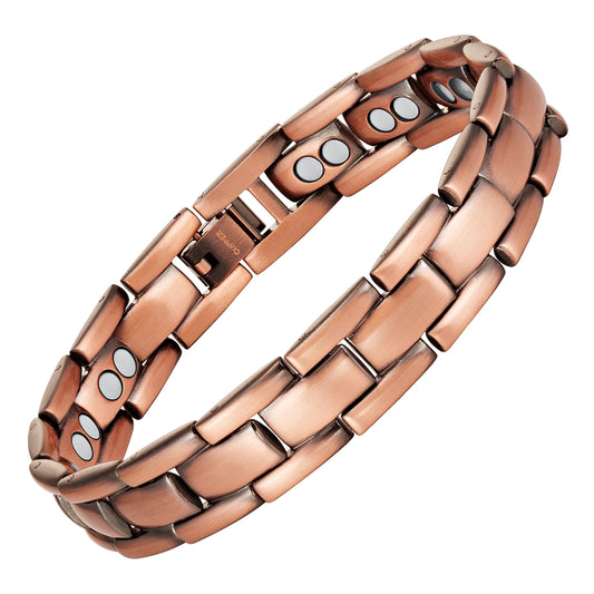 Bracciale Magnetico Uomo in Rame a Doppia Potenza
