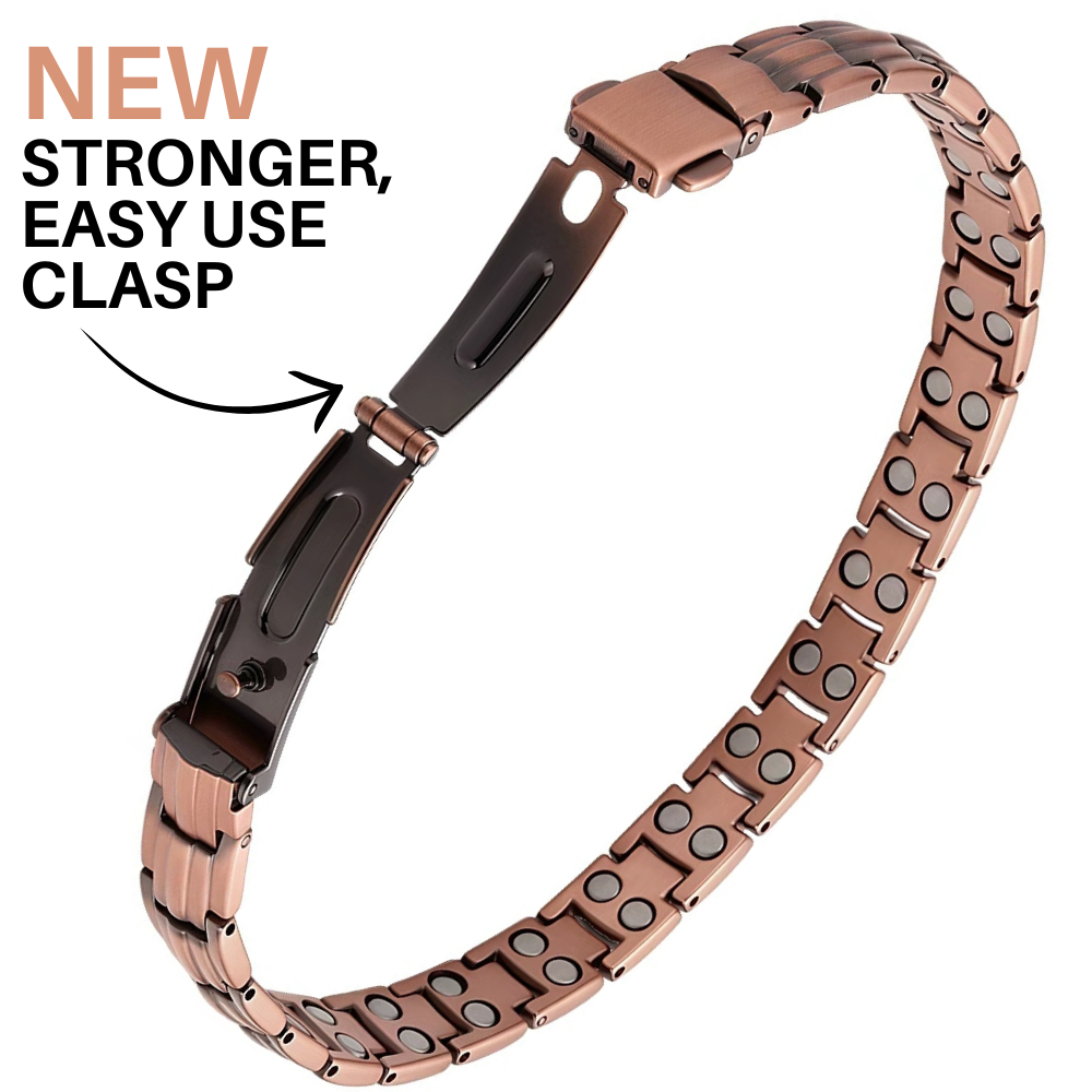 Bracciale Magnetico Donna in Rame NUOVO Modello 2026 Doppia Potenza
