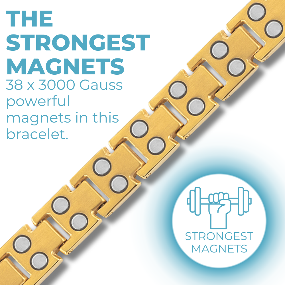 Bracciale Magnetico Donna in Titanio a Doppia Fila