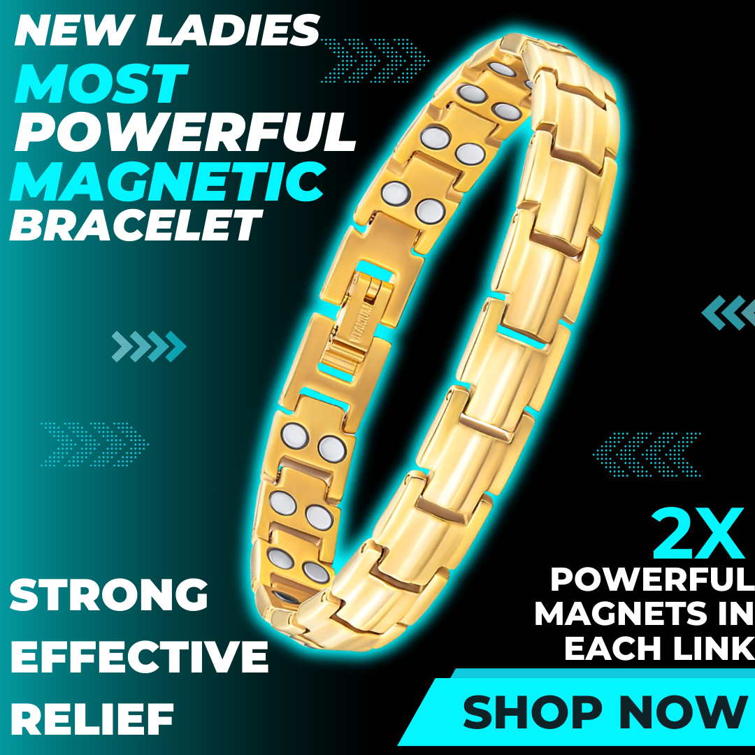 Bracciale Magnetico Donna in Titanio a Doppia Fila