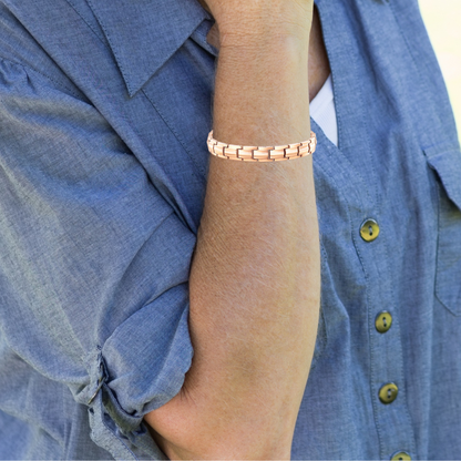 Bracciale Magnetico Donna in Titanio a Doppia Fila