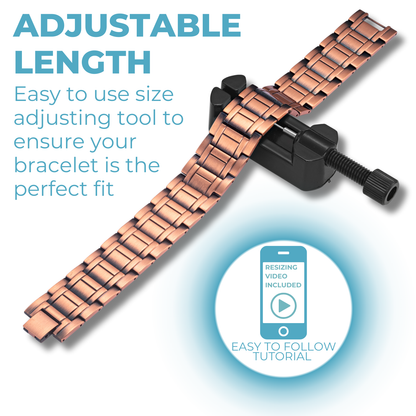 Bracciale Magnetico Uomo in Rame TRIPLA Potenza