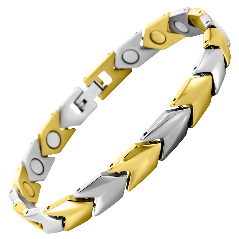 Bracciale Magnetico Donna - Titanio Bicolore