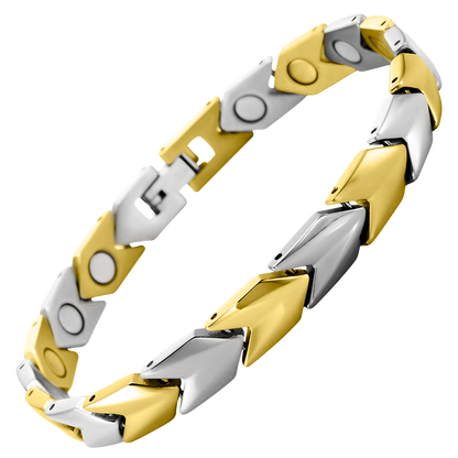 Bracciale Magnetico Donna - Titanio Bicolore