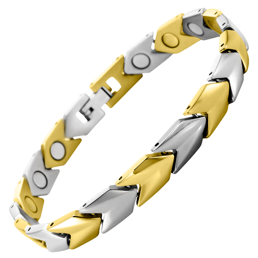 Bracciale Magnetico Donna - Titanio Bicolore