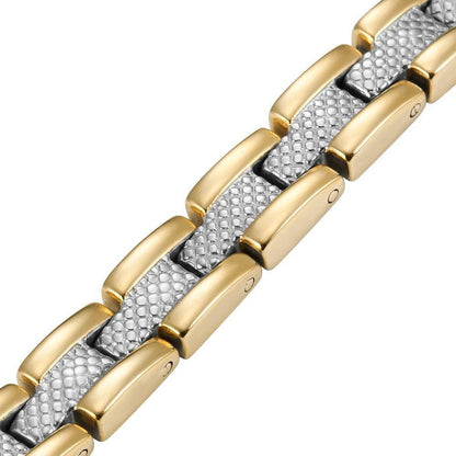 Bracciale Magnetico Donna in Titanio Bicolore
