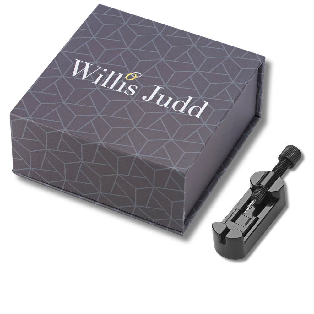 Bracciale Magnetico Uomo in Titanio a Doppia Fila - Bicolore